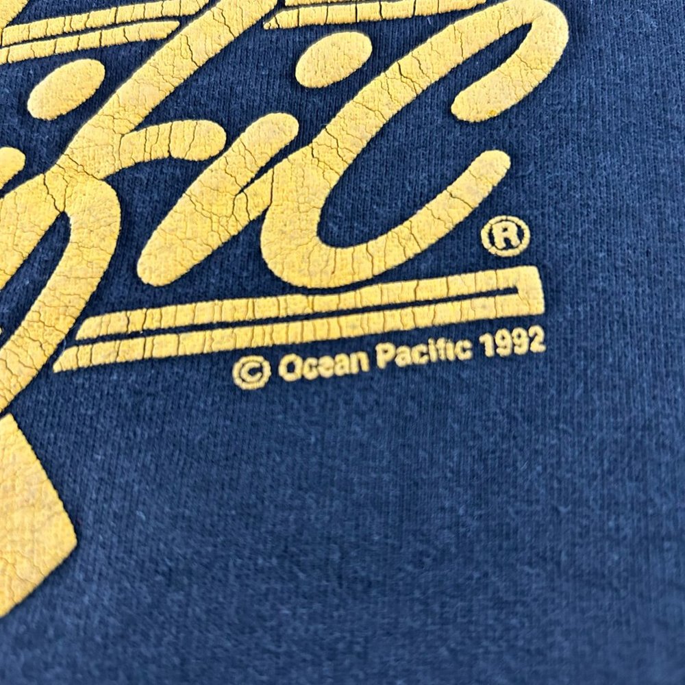 Vintage 1992 Ocean Pacific Oversized Crewneck Sweatshirt Boxy OP Unisex … - Picture 9 of 16